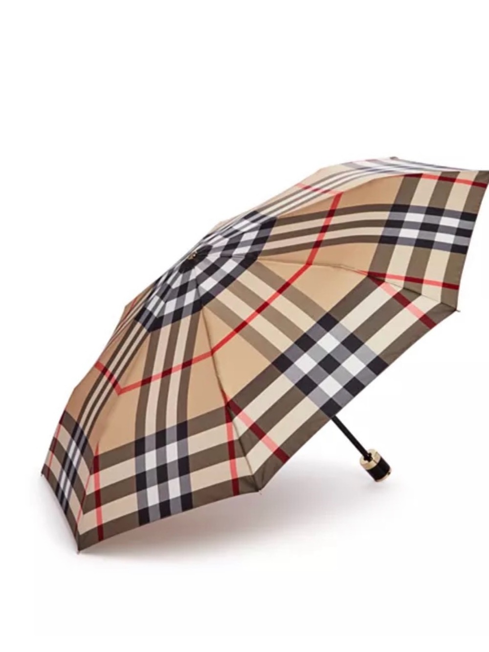 NWOT Burberry Trafalgar packable check umbrella